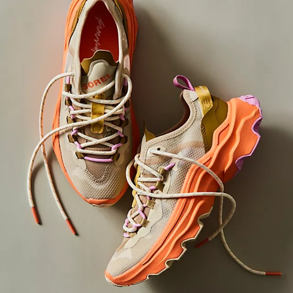 FP Movement by Free People Beige, Orange & Pink Chunky Sneakers